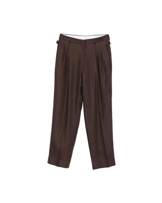BE ABLE Brown Straight Trousers for men