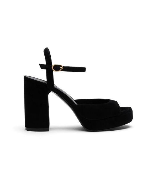 Stuart Weitzman Black High Heel Sandals