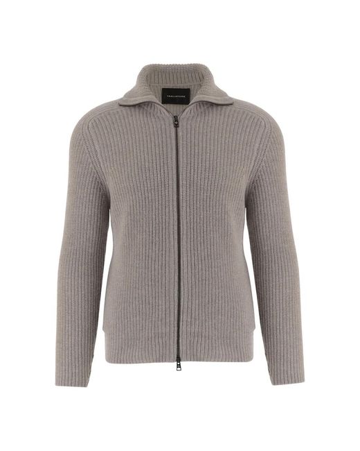 Tagliatore Gray Cardigans for men