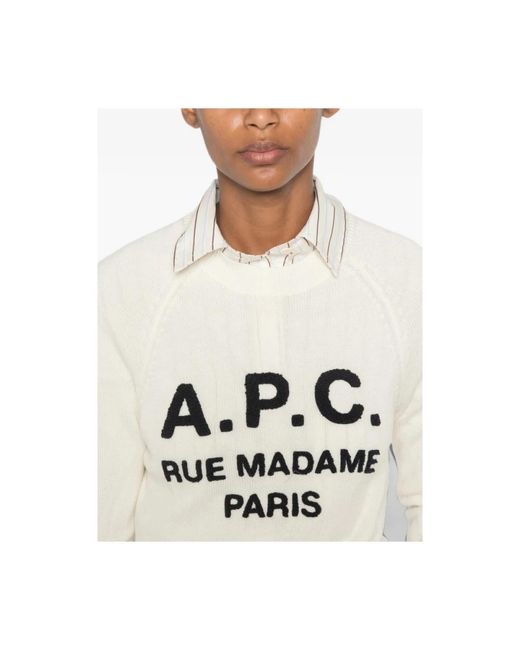 A.P.C. White Knitwear