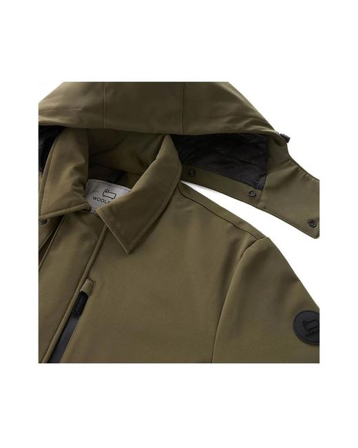 Woolrich Barrow Mac Soft Shell Jas in het Green voor heren