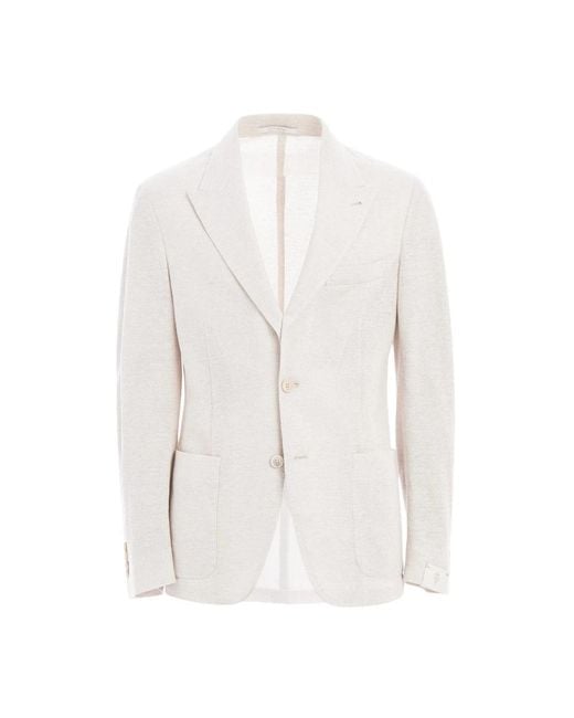 Eleventy White Blazers for men