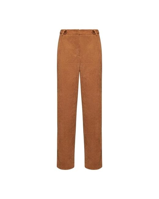Straight Trousers di Silvian Heach in Brown