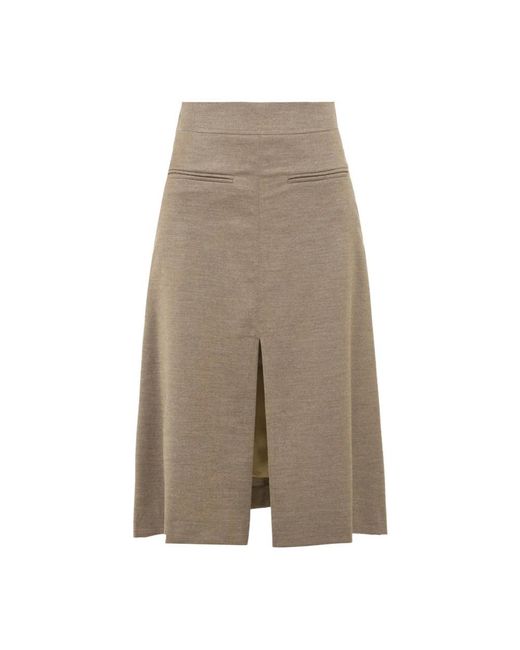 Drumohr Brown Midi Skirts