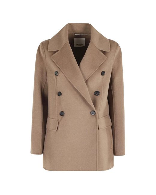 Max Mara Natural Double-Breasted Coats