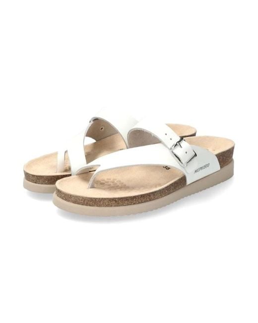 Mephisto Metallic Flip Flops