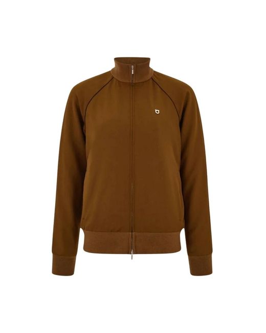 Ferragamo Brown Bomber Jackets for men