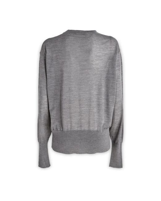 Stella McCartney Gray Round-Neck Knitwear