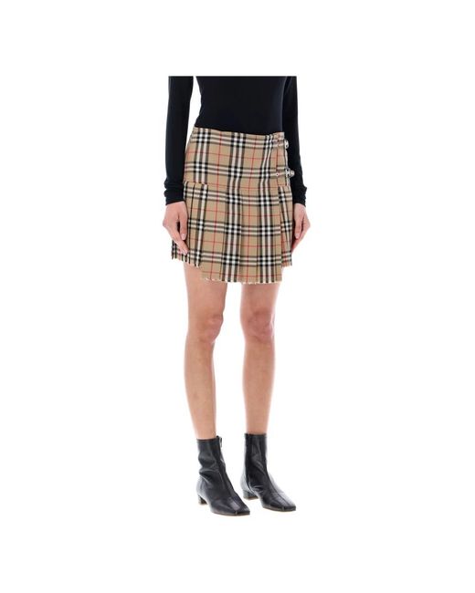 Burberry Black Short Skirts
