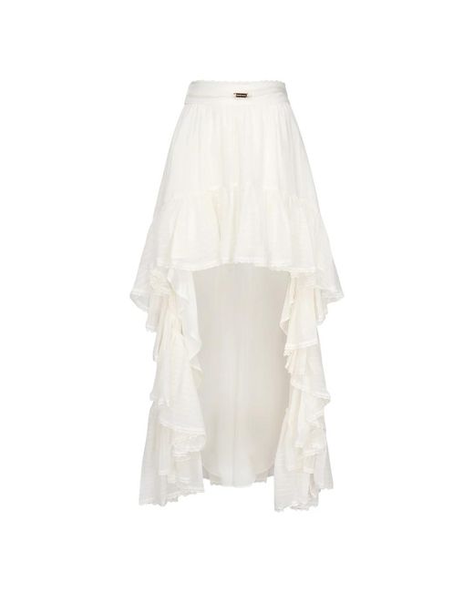 Midi Skirts Guess de color White