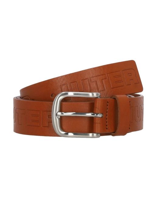 Iuter Accessoires ,Bruin ,Leer Family Belt in het Brown