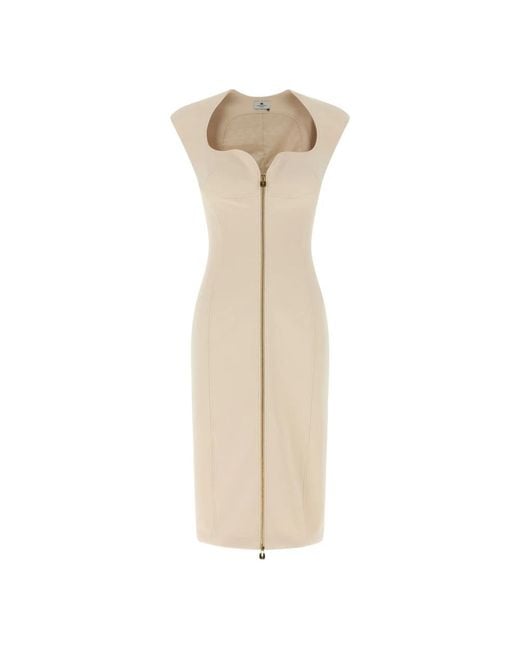 Elisabetta Franchi Natural Midi Dresses