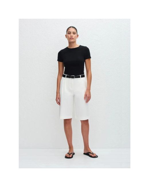 Matteau White Kreide Weiß Chino Shorts