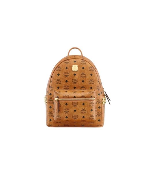 MCM Tassen ,Bruin ,Katoen Small Stark Backpack in het Brown