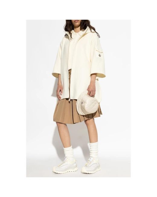 Moncler Jassen ,Wol Poczno Cape in het White