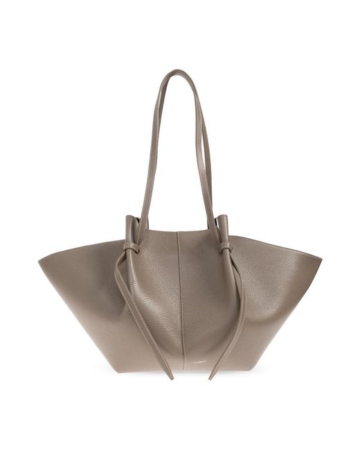 Yuzefi Gray Mochi Große Shopper-Tasche
