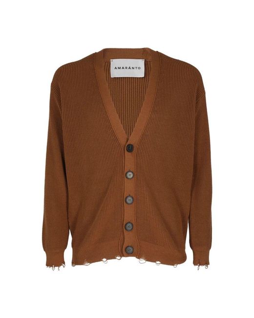 Cardigans Amaranto pour homme en coloris Brown