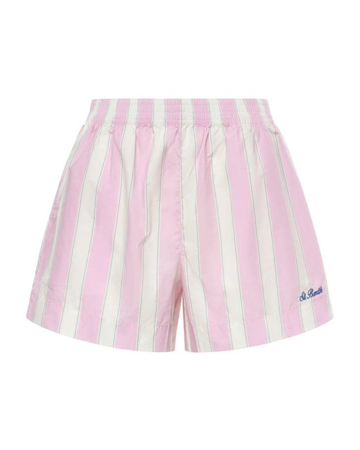 Mc2 Saint Barth Pink Short Shorts
