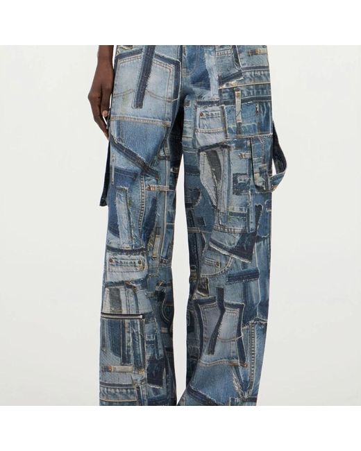 Roberto Cavalli Blue Wide Jeans