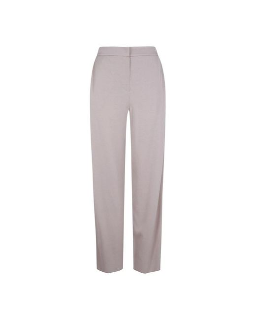 Emporio Armani Gray Straight Trousers