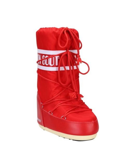 Moon Boot Red Winter Boots for men