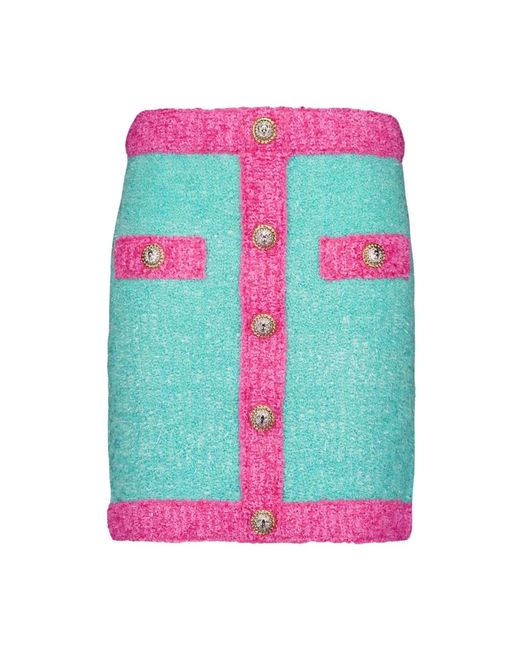 Balmain Green Short Skirts