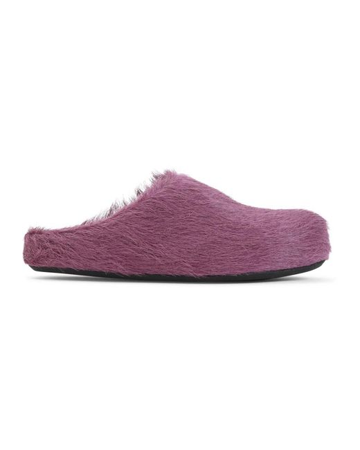Mules di Marni in Purple