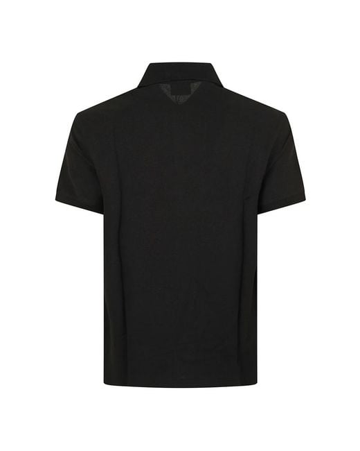 Emporio Armani Black Polo Shirts for men
