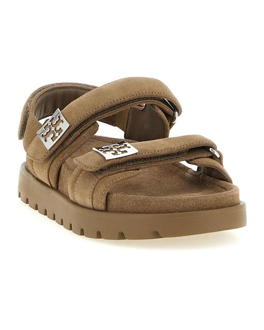 Tory Burch Brown Flat Sandals