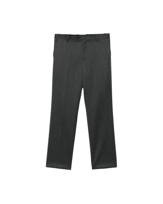 TONYWACK Gray Straight Trousers for men