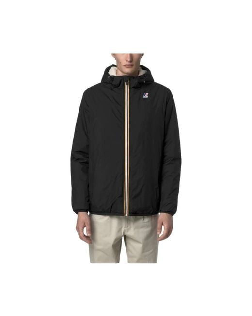 K-Way Black Light Jackets for men