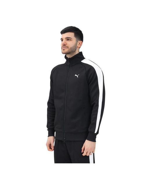 PUMA Hoodies & Sweatvesten ,Zwart ,Katoen Zwarte Zip Sweater T7 Always On in het Black voor heren
