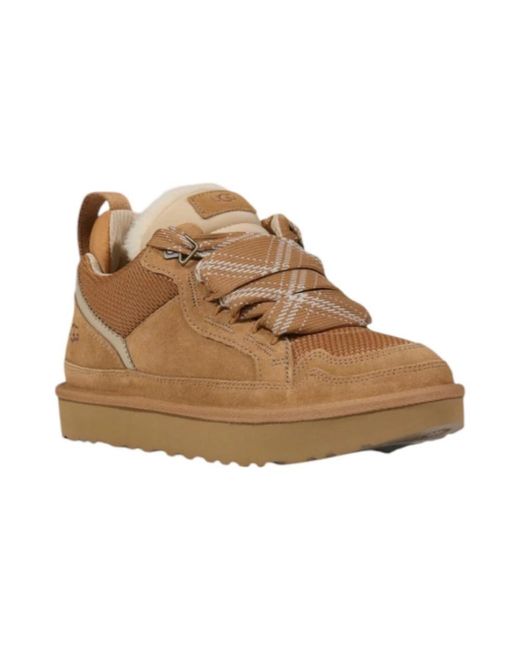 Ugg Natural Schnürschuhe Aus Polyester