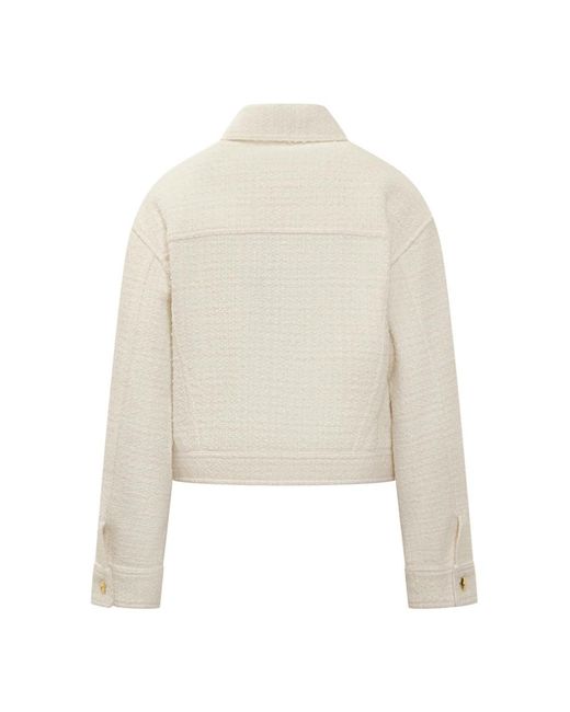 Pinko White Tweed Jackets