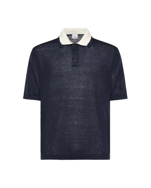 Eleventy Double-Collar Polo in het Blue voor heren