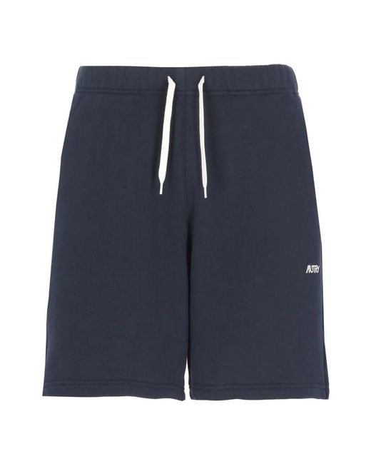 Autry Blue Casual Shorts for men