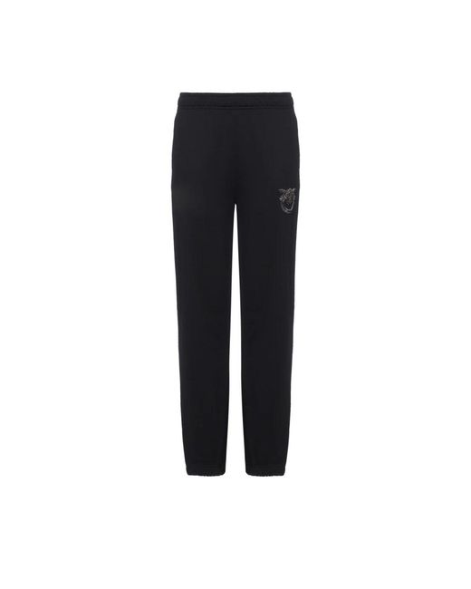 Pinko Broeken ,Zwart ,Katoen Jogger Van Katoenen Jersey in het Black