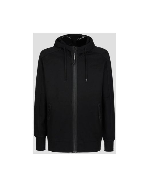 C P Company Black Zip-Throughs for men