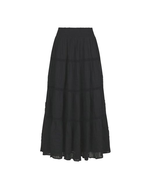 Maxi Skirts Neo Noir de color Black