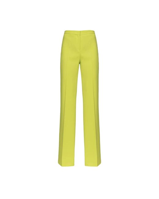 Pinko Yellow Wide Trousers
