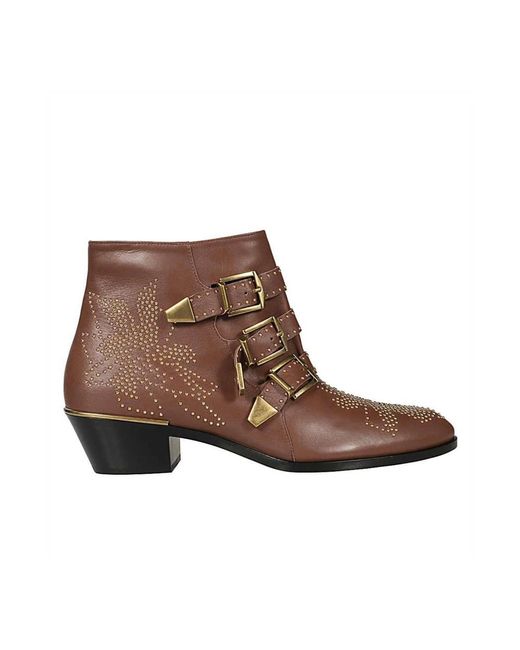 Chloé Brown Cowboy Boots