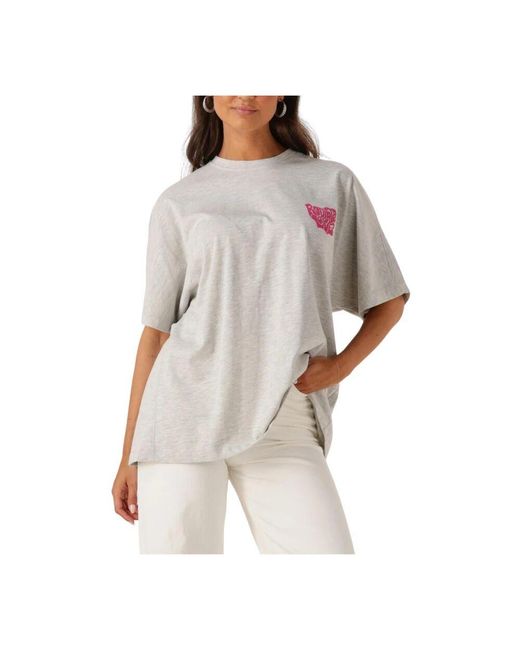 Catwalk Junkie Gray Oversized Grafik T-Shirt