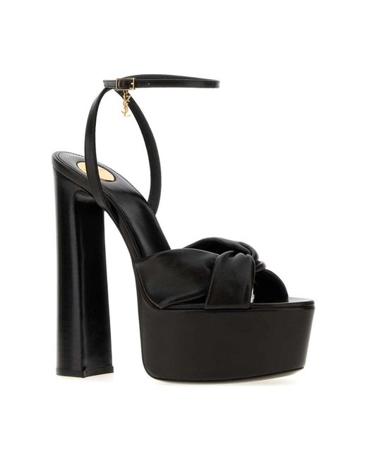 Saint Laurent Black High Heel Sandals
