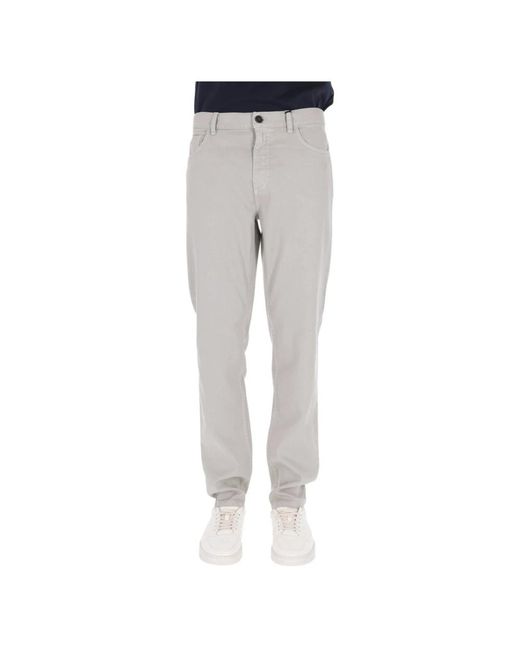 Zegna Gray Slim-Fit Jeans for men