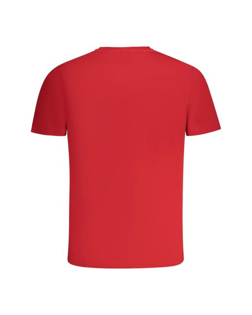 North Sails Tops ,Rood ,Katoen Short Sleeve T-Shirt in het Red voor heren
