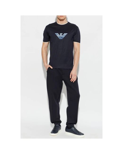 Emporio Armani Blue T-Shirts for men
