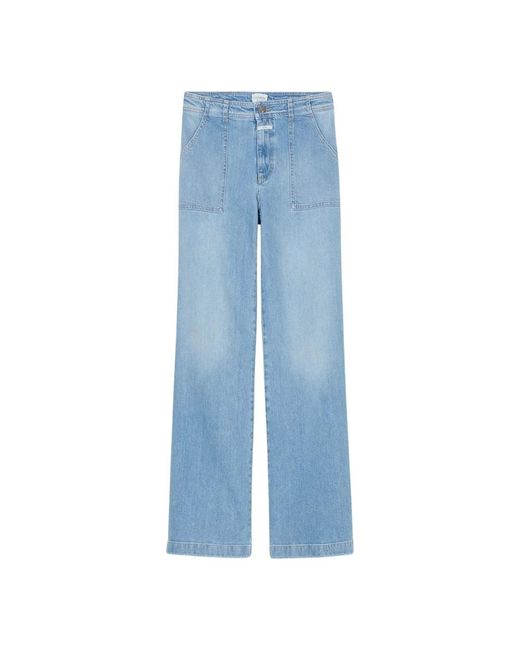 Closed Jeans ,Blauw ,Denim Aria Flared Jeans in het Blue
