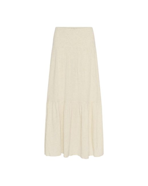 Kaffe Maxi Skirts in het Natural