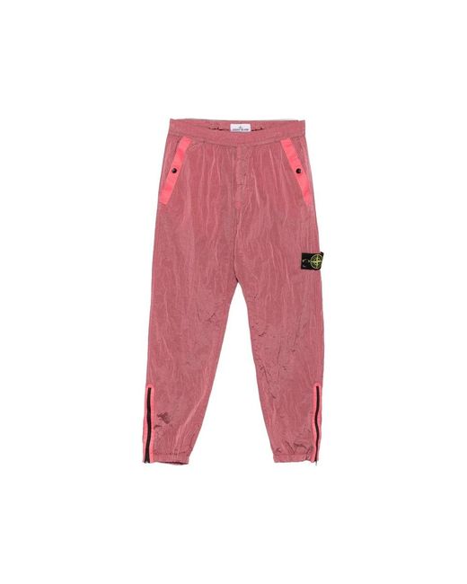 Stone Island Red Sweatpants for men
