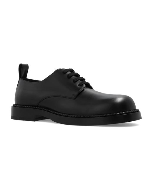 Shoes > flats > laced shoes Bottega Veneta pour homme en coloris Black